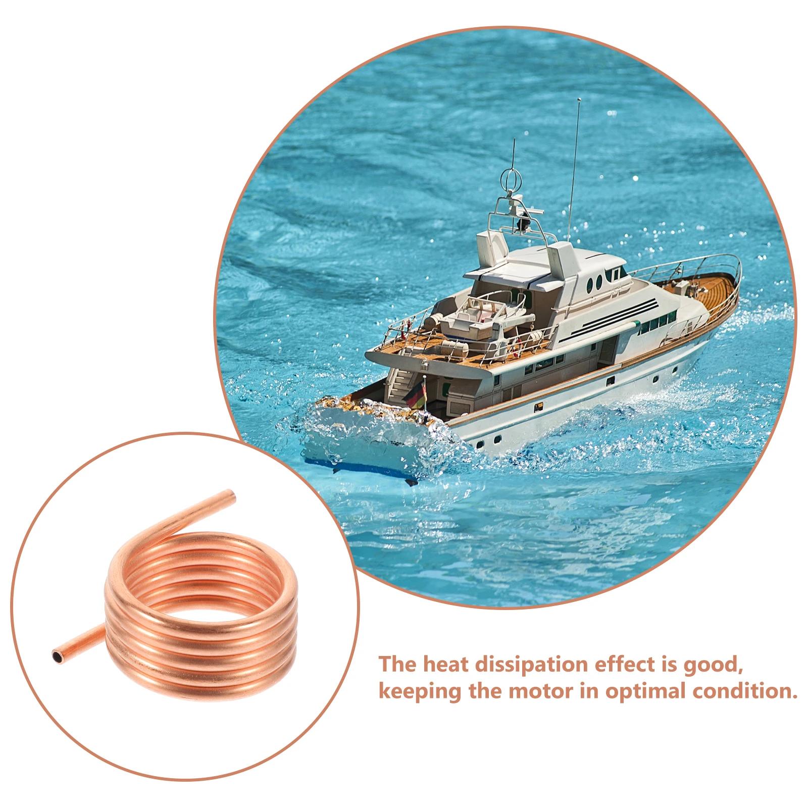 

Motor Water Cooling Ring Boat Brush Accessories Marine Component Motors Part Copper