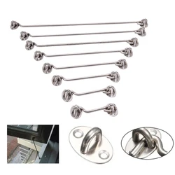1pcs 3/4/6/8/10/12inch Cabin Hook with 4 Screws Stainless Steel Window Hook Household Hardware Accessories