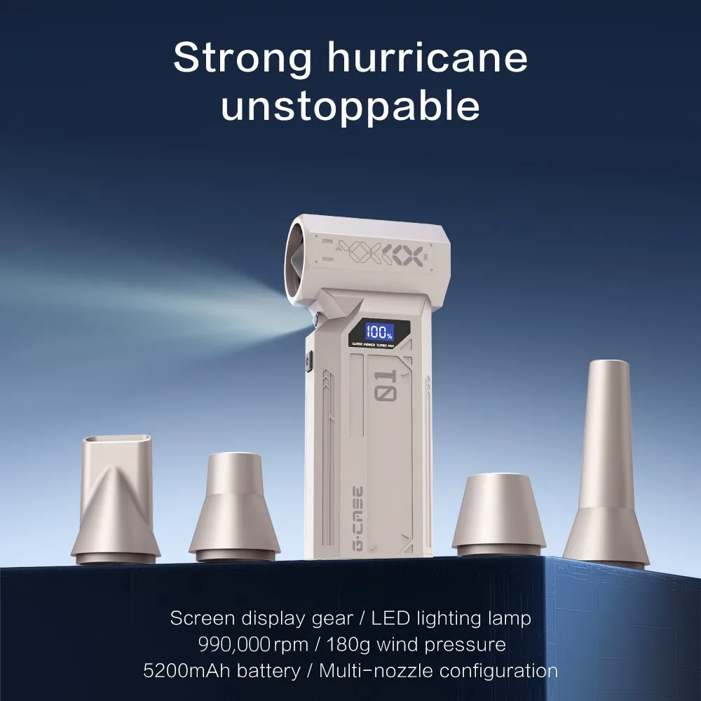 990000RPM รถ Air Duster Mini Turbo รุนแรงพัดลม 4 ความเร็วชาร์จ Super Jet Dry Blower สําหรับรถบรรทุกคีย์บอร์ด