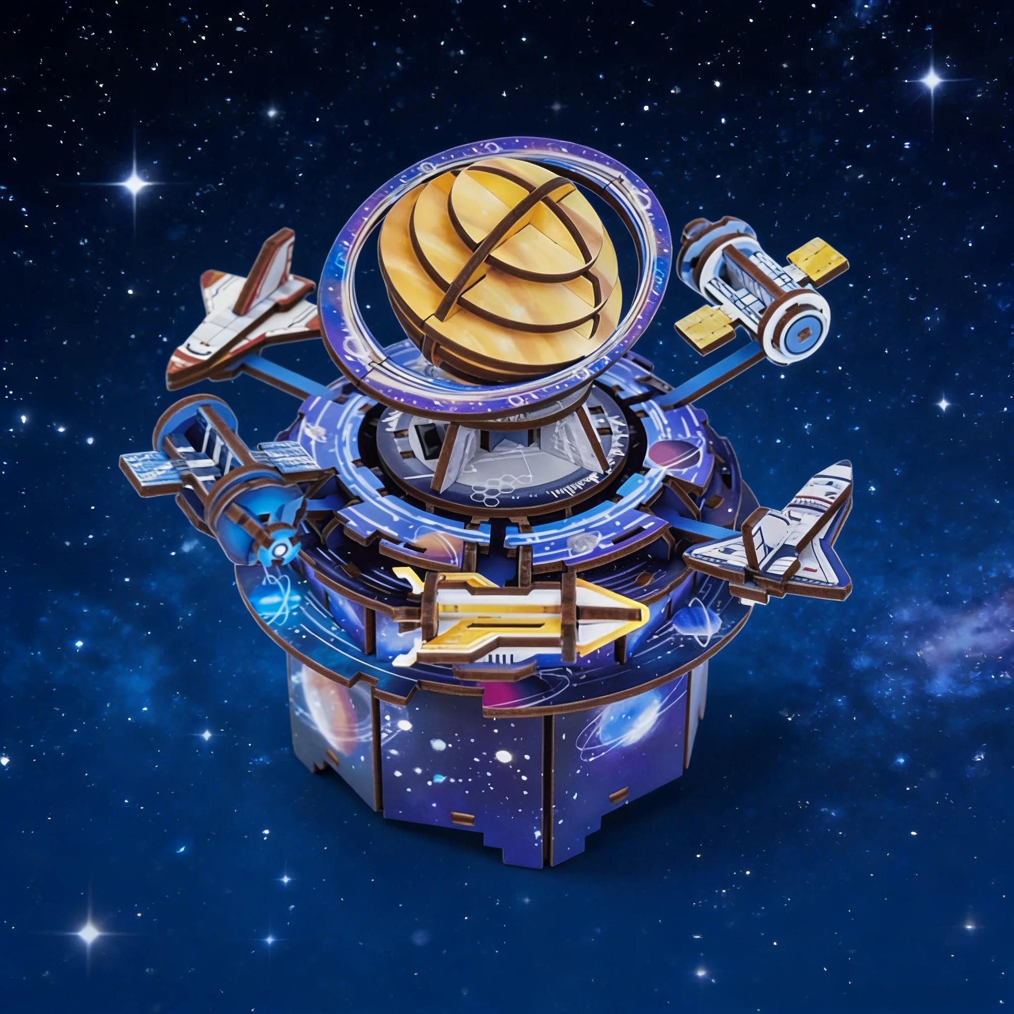 大人用木製オルゴールパズル DIY 回転式 3D クリエイティブ音楽クラフトモデル組み立てキット デスクデコレーション 誕生日プレゼントに最適