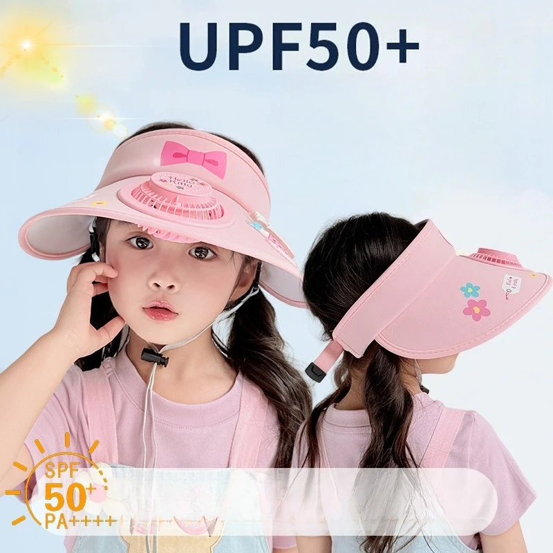 

Miniso Sanrio Children's Kulomi Fan Hat Summer Cartoon Sunscreen Hat Girl Girl Outdoor Sun Hat
