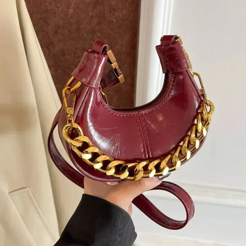 حقيبة يد صغيرة عصرية، حقيبة كتف أنيقة ذات ملمس أنيق وبسيط، حقيبة كاجوال جديدة بمقبض علوي للنساء #2