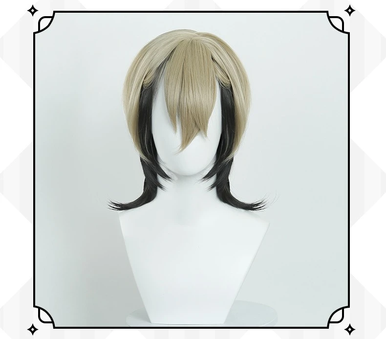GACHIAKUTA Cosplay lin couleur correspondant haut poilu queue de loup cheveux courts perruque Halloween carnaval thème accessoires de fête pour femmes filles