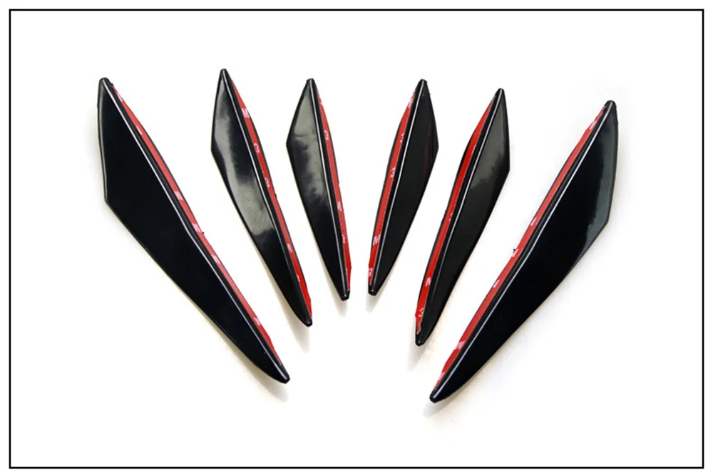 6 teile/satz Universal Auto Frontschürze Lip Schutz Ecke Anti-Scratch Diffusor Splitter Flossen Auto Körper Anti-Kollision Zubehör – Detail 6