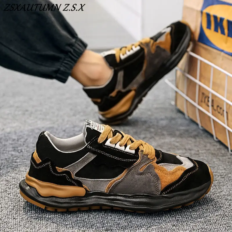 

Мужская обувь, новинка 2024, весенне-осенняя водонепроницаемая нескользящая легкая мужская спортивная износостойкая удобная рабочая обувь для отдыха