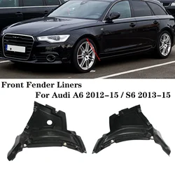 For Audi A6 C7 2012-2015 S6 2013-2015 Front Fender Liners Splash Shield Guard A Pair Replacement 4G0853888C 4G0853887C AU1243100