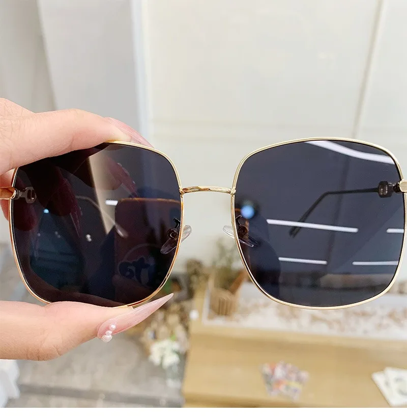 Fashion Oversized Square Sunglasses Woman Brand Designer Vintage Square Sun Glasses Female Big Frame Shades UV400 Glasses