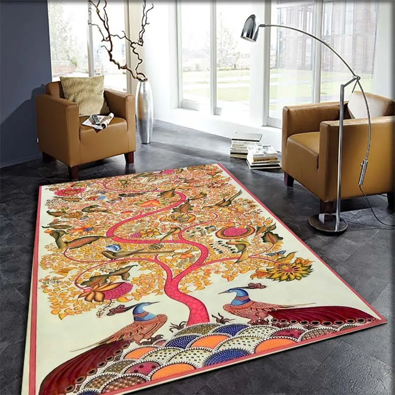 World Tree Tree of Life Area Rug Anti-slip Chair Mat Carpet Kids Play Mat Bedroom Parlor Area Rug Floor Rug Bedroom Home Decor