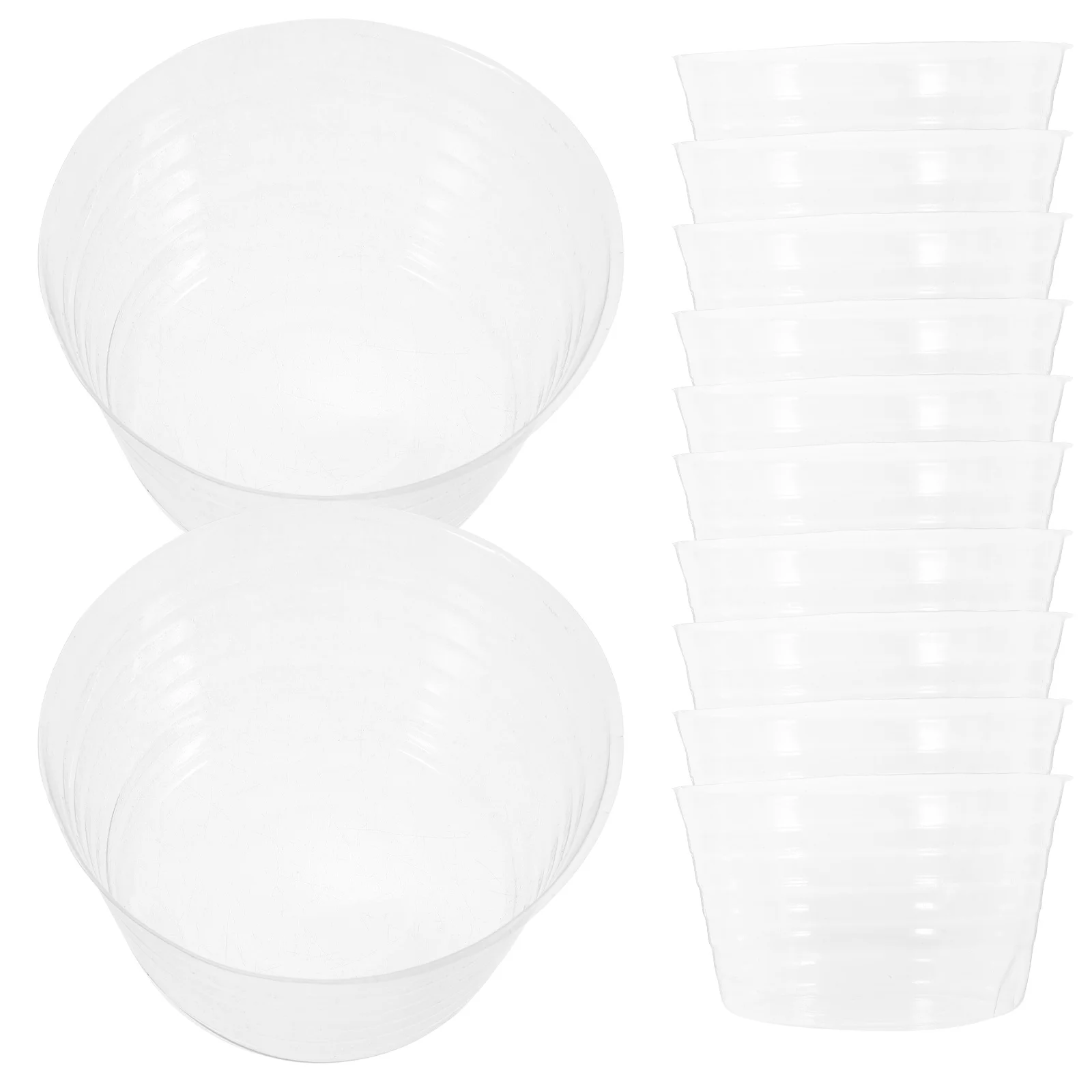 12 Stuks Duurzame Plastic Plant Pot Schotel Waterdichte Lekbak Bloempot Doorzichtige Plastic Bloempot Lade Tuin Plant Waterbakken