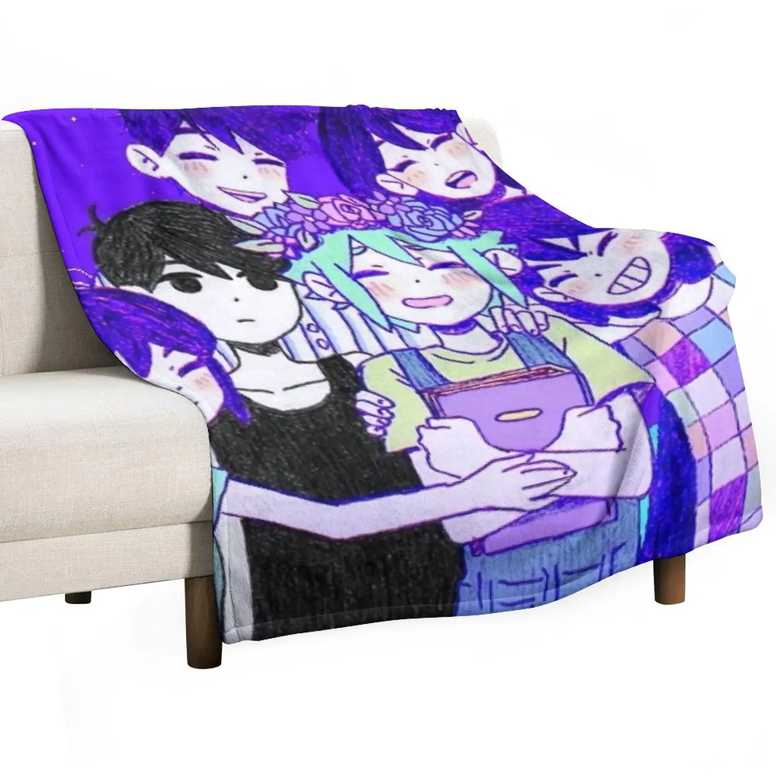 

Omori Character II Throw Blanket Sleeping Bag Bed Blankets