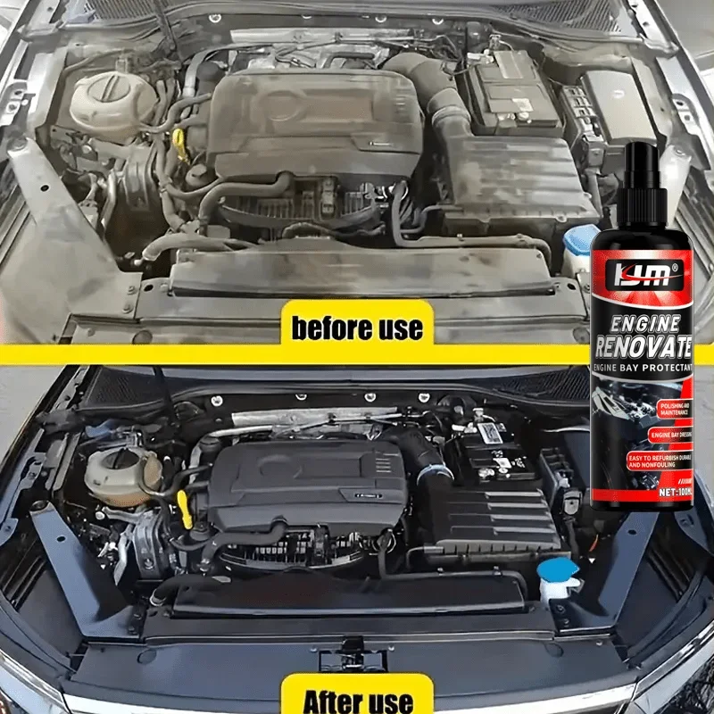 Shiny as new engine Update wax - deep black plastic polish protection for all cars and RVS