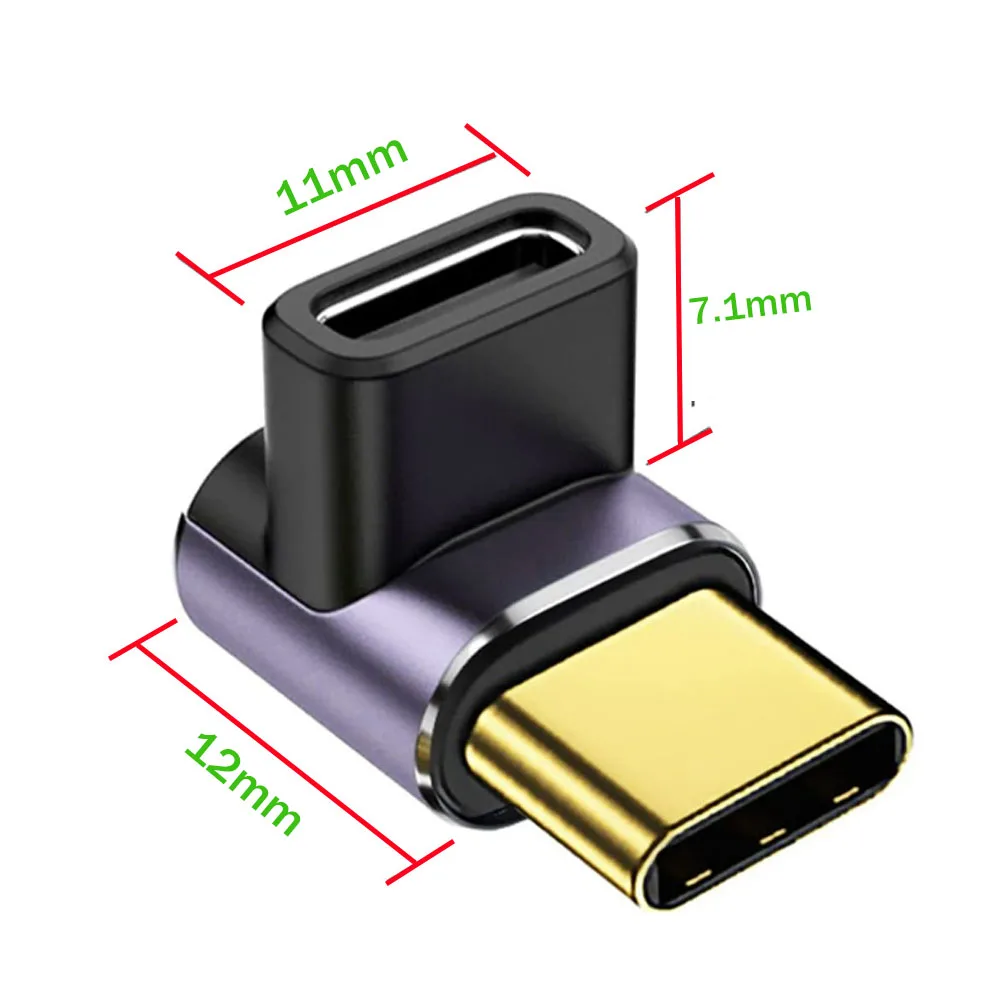 1Pcs 40Gbps PD100W Fast Charging for Steam Deck Switch Laptop MacBook Tablet Adapter Type-C multifunctional adapter 90 Degree