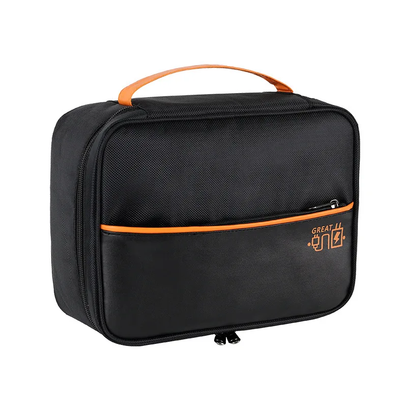 Single Layer Digital Storage Bag, Multifuncional Data Cable, Power Bank, Headphone Organizer, Portátil