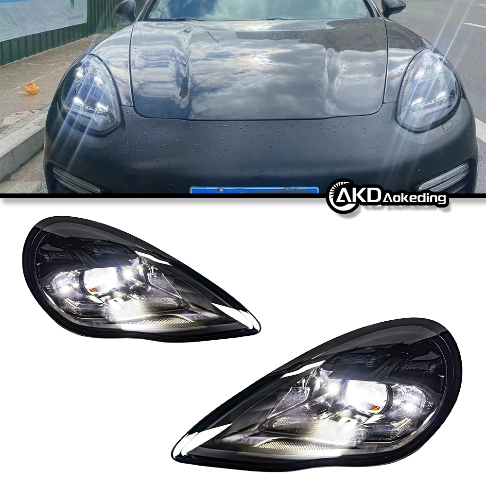 

Auto Parts For Panamera Headlights 2010-2017 Upgrade 971 latest Styling LED DRL Dual Projector Car Accesorios Modified