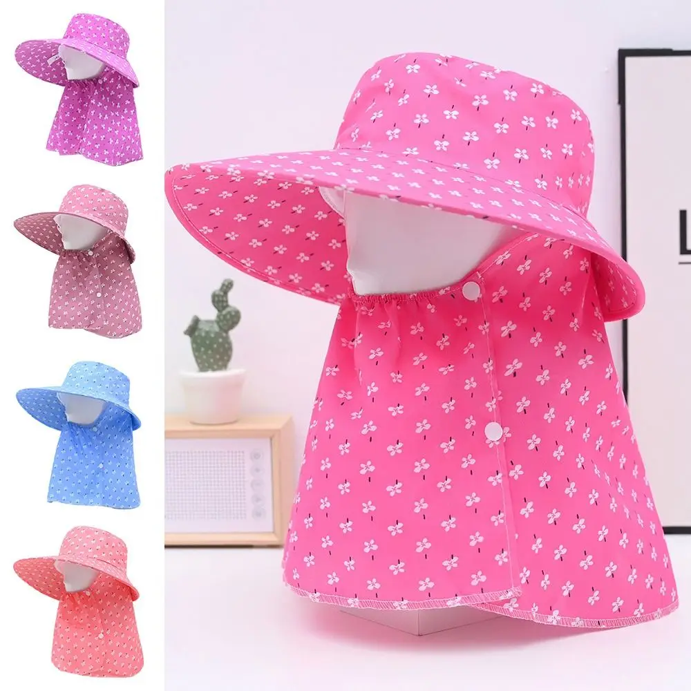 Sweet Face Mask Sunshade Hat Sunshade Shawl Sun Block Hat Worker Dust Dust Prevention Neck Protection Women's