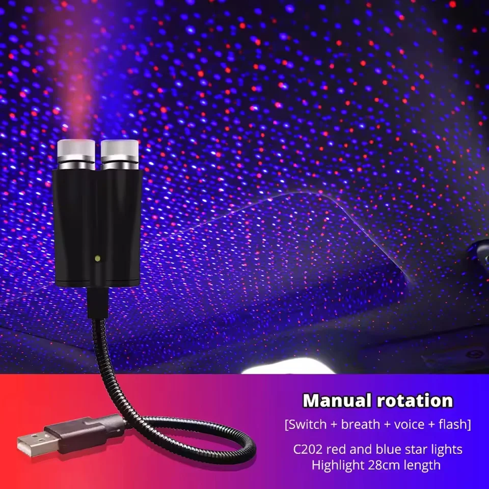 

LED Sky Lamp 5v Car Star Light Interior Roof Light Atmosphere Lamp USB Charge Decoration Night Home Lighting