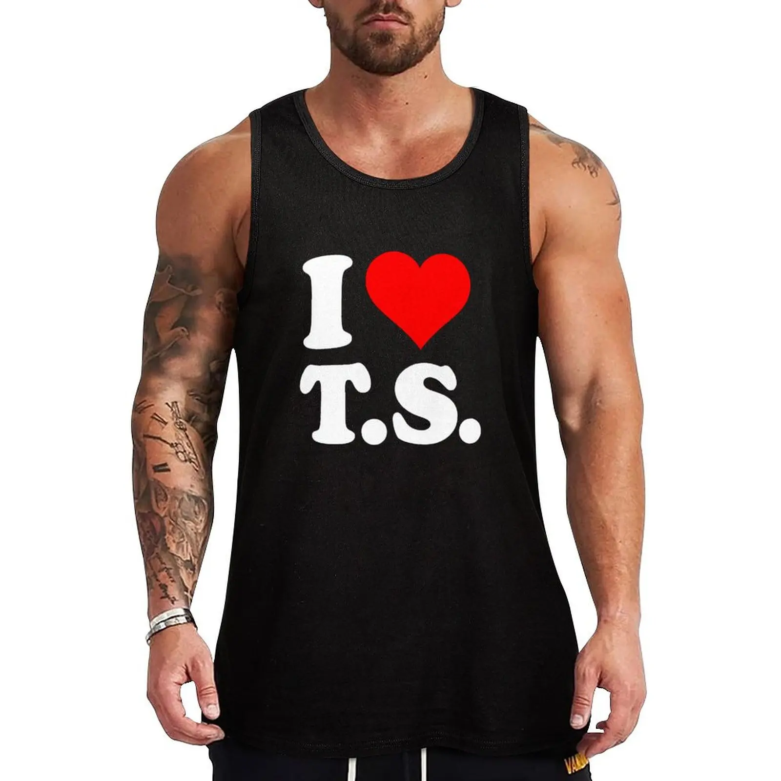 

I Heart TS I Love TS T S T.S. BK3 Tank Top Gym wear best selling products Men's clothes