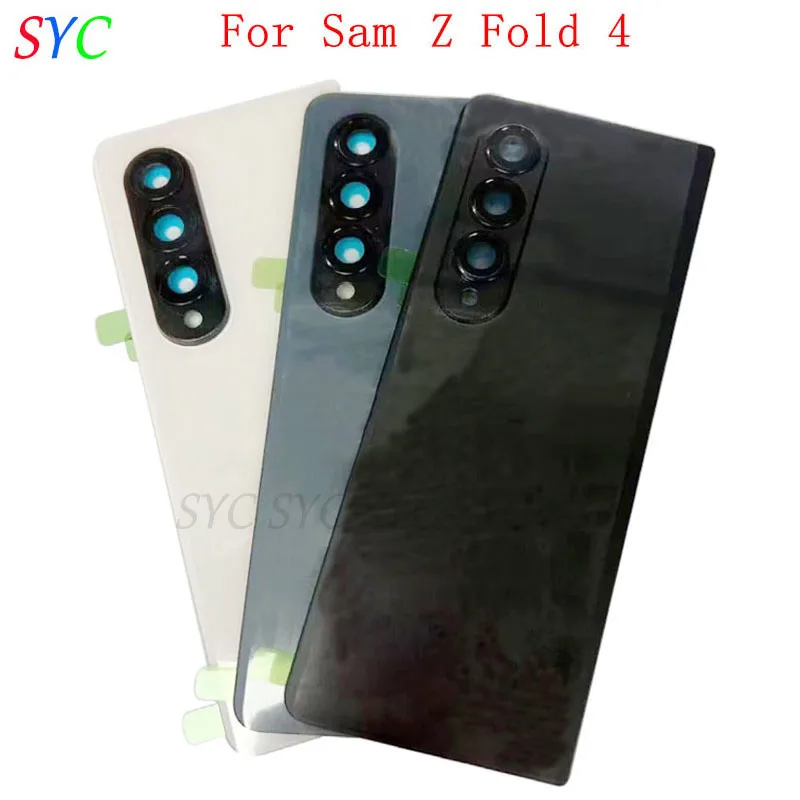 Rear Door Battery Cover Housing Case For Sam Z Fold 4 F936 Back Cover with Adhesive Sticker Repair Parts