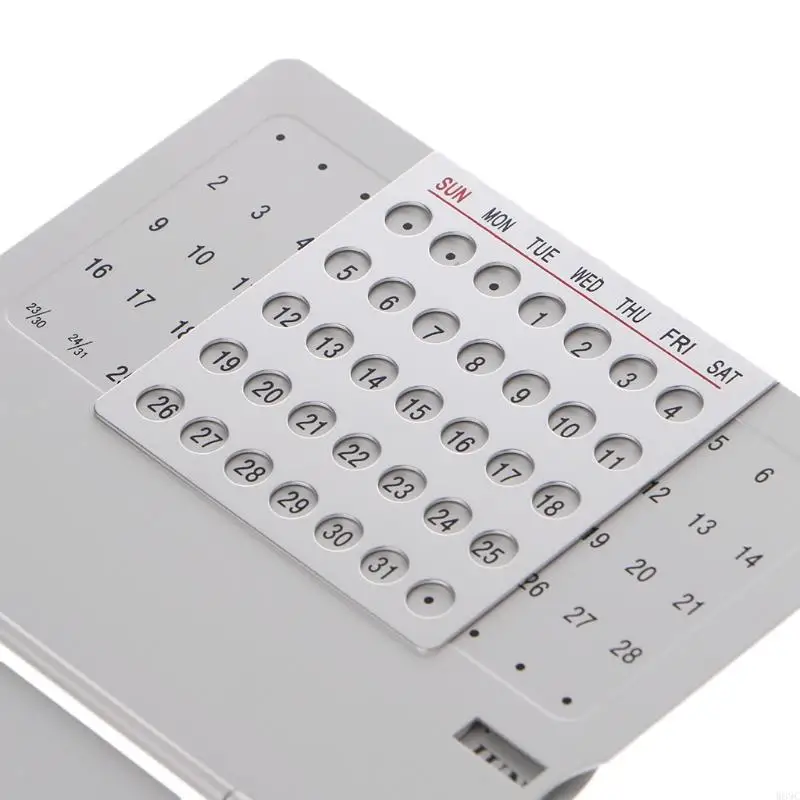 W89C Super Уникальный регулируемый календарь настольного календаря.