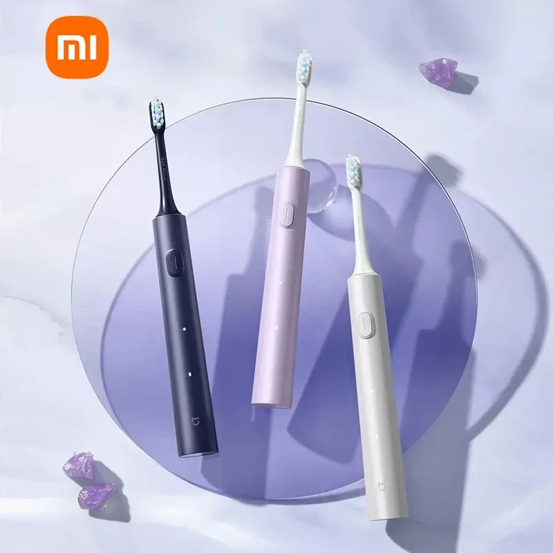 

Xiaomi Mijia T302 электрическая Водонепроницаемая звуковая зубная щетка USB зарядка перезаряжаемая для взрослых электронная отбеливающая зубная щетка