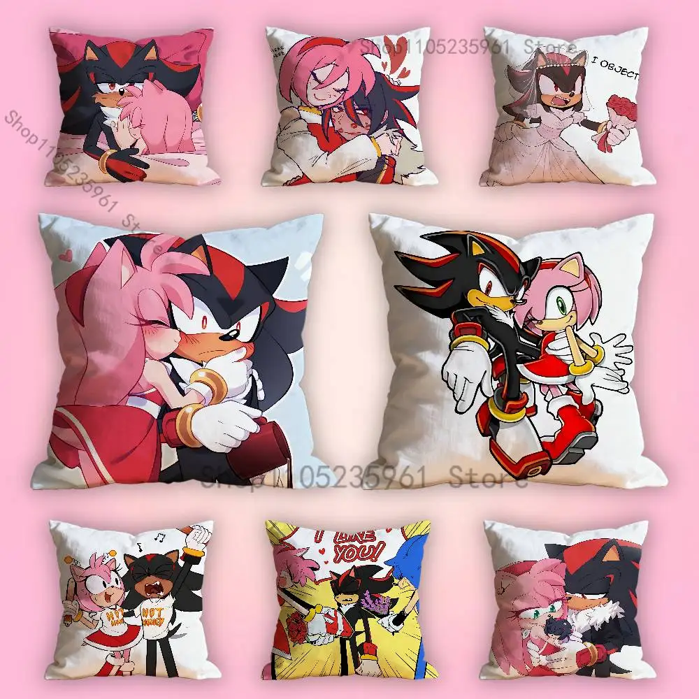 

S-Shadamy Pillow Cases for Bedroom Living Room Sofa Home Decor Polyester Cushion Cover with Zipper