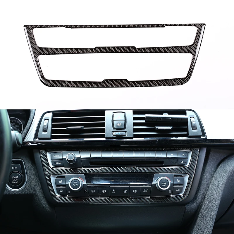 

Soft Carbon Fiber For BMW F30 F32 F34 3 4 Series GT 2013-2019 Accessories Car Center Decoration Frame Trim