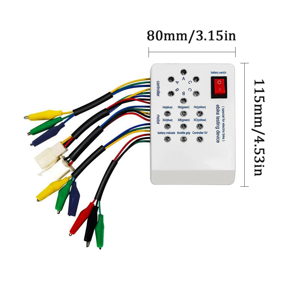 Elektromobilne urządzenie naprawcze detektor konserwacji skutera bezszczotkowy sterownik hali silnika 24V/36V/48V/60V/72V Tester E-bike