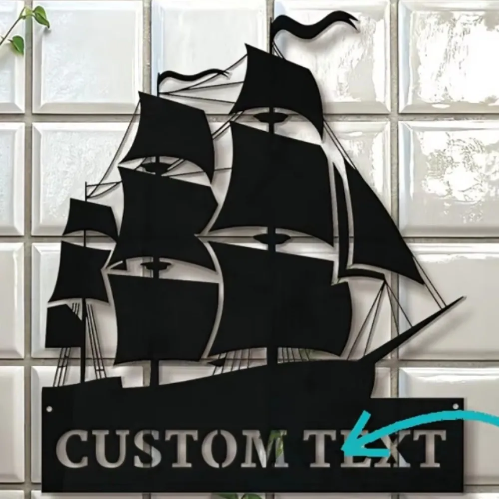 

Premium Gorgeous Tailored Sailboat Metal Wall Art. Nautical Decor Personalized, Perfect for Homes & Offices, Indoor Outdoor Use.