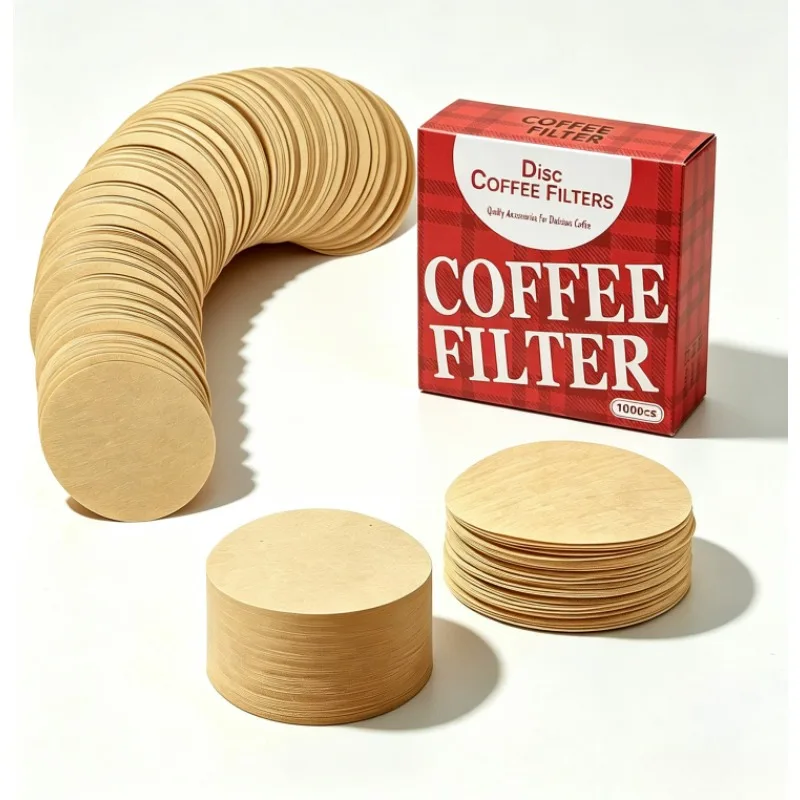 Unbleached Coffee Filters Compatible with aeropress, Round Disposable Coffee Filters,for Brewing Tea and Coffee,600-1000Pcs
