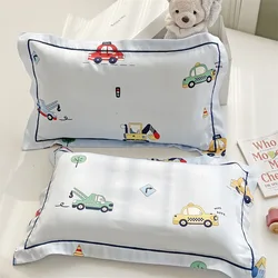 1pcs Cartoon Children's Tencel Pillowcase 30X50 Summer Kindergarten Baby Cool Pillowcase Student Single Pillowcase 1