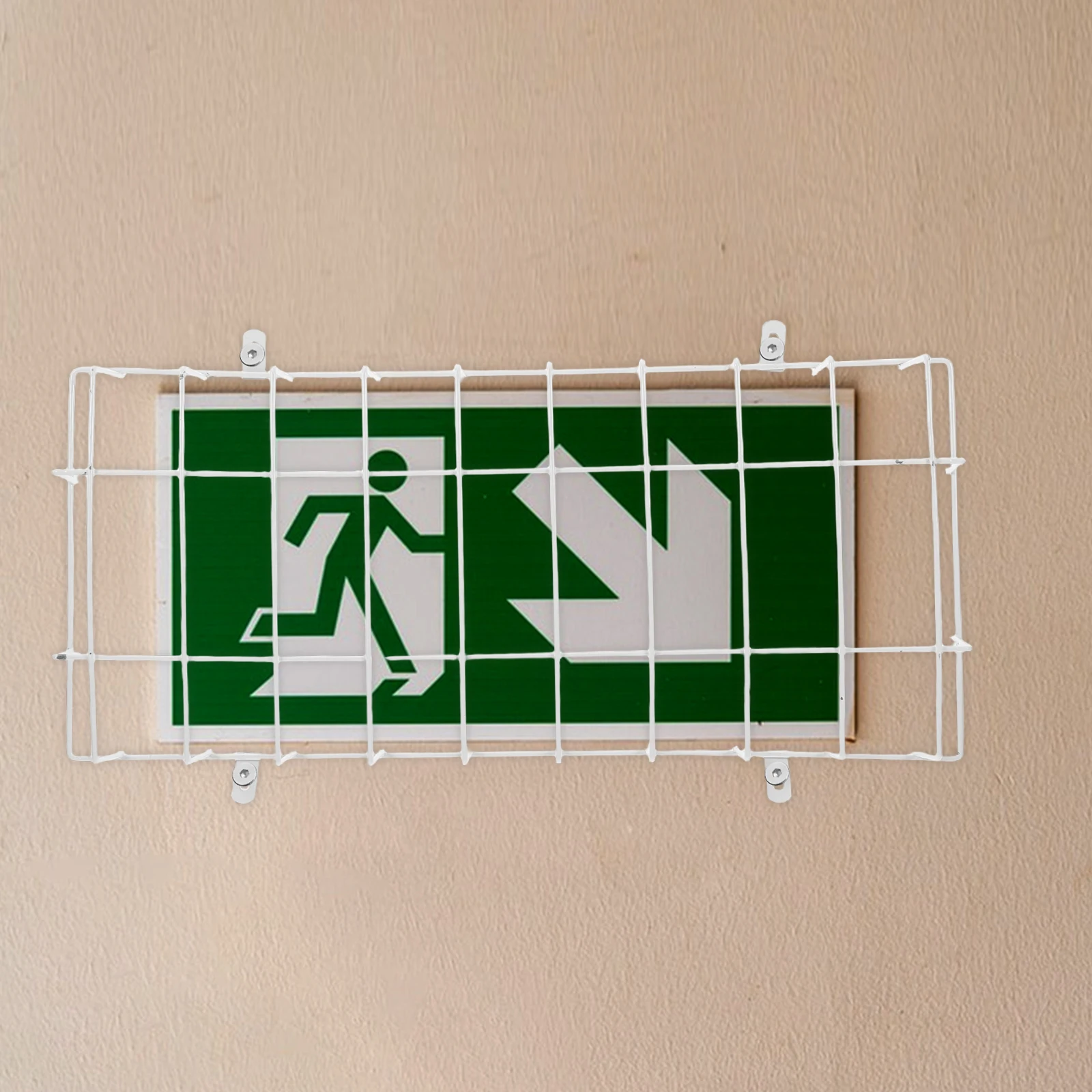 Penutup Pelindung Lampu Darurat Kawat Besi Penanda Keluar Pelindung Lampu Plafon Penutup Keselamatan Tahan Lama Untuk Ruang Kelas Komersial