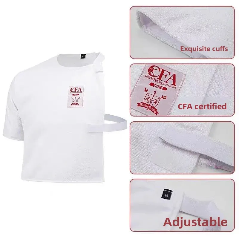 adult-fencing-vest-competition-uniform-cfa-certified-suitable-for-children-sports-fitness-fans-goods-sword-series-armor
