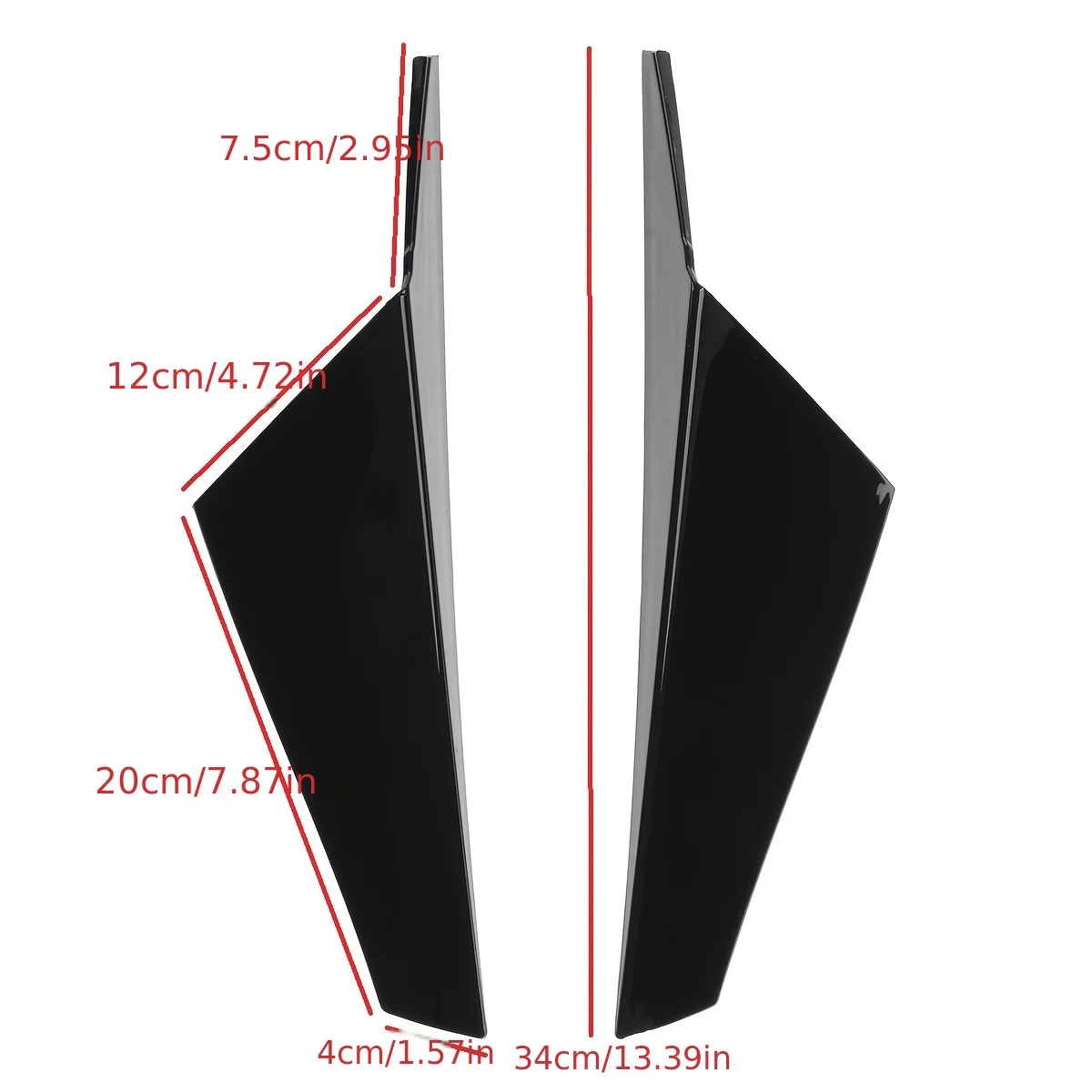 For VW Golf 8 2020+ Glossy Black/Carbon Look Rear Window Spoiler Side Wing Cover Splitters ABS Body Kit