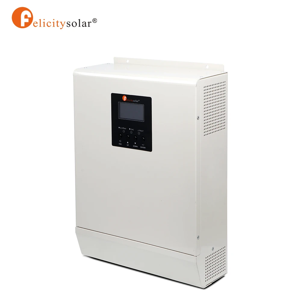 felicity solar hibrid inverter 24v 3kva high frequency pure sine wave  hybrid solar inverter