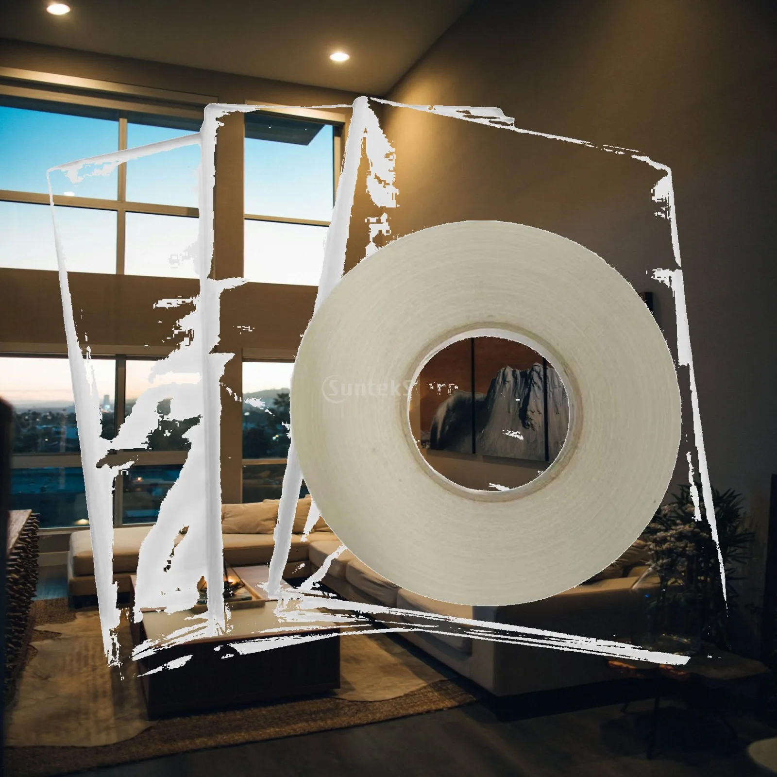 Film rétractable transparent pour fenêtres, kit d'isolation robuste pour économie d'énergie, réflexion de la chaleur, protection hivernale des fenêtres de la maison