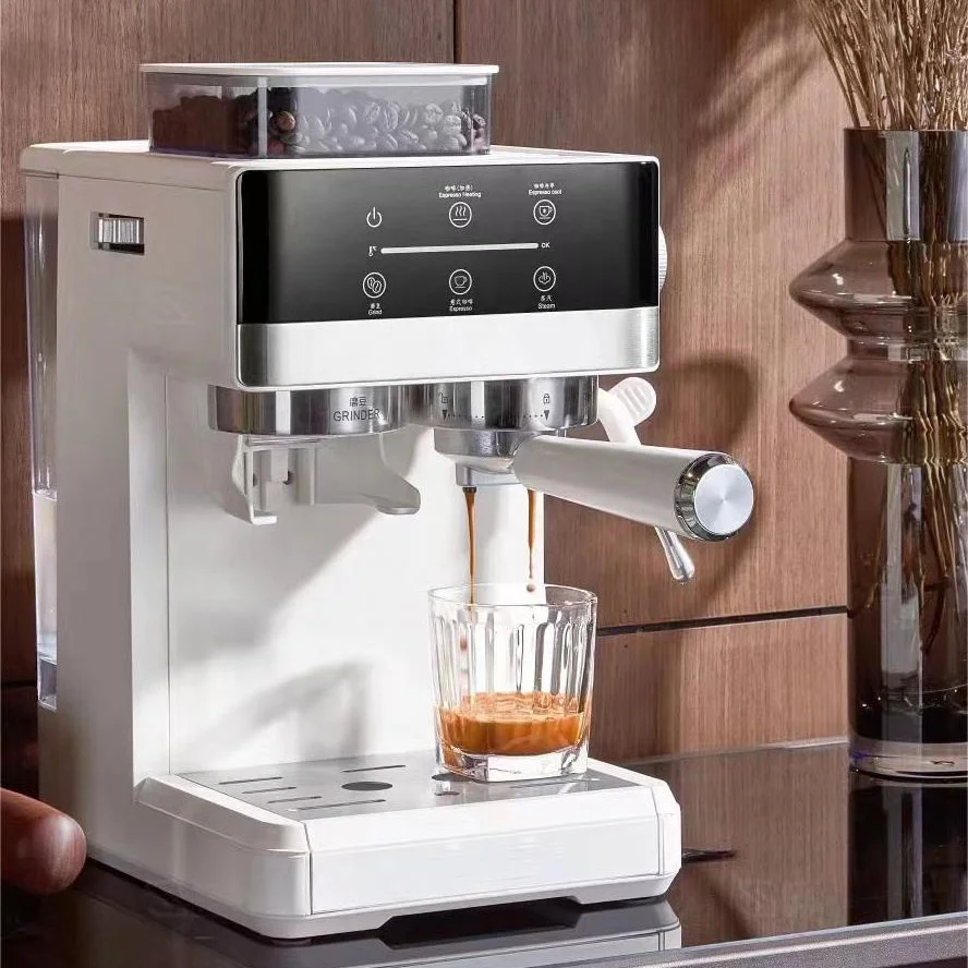 Molinillo de café inteligente automático para el hogar y la Oficina, máquina de café expreso para capuchino, Kahve, Makinesi