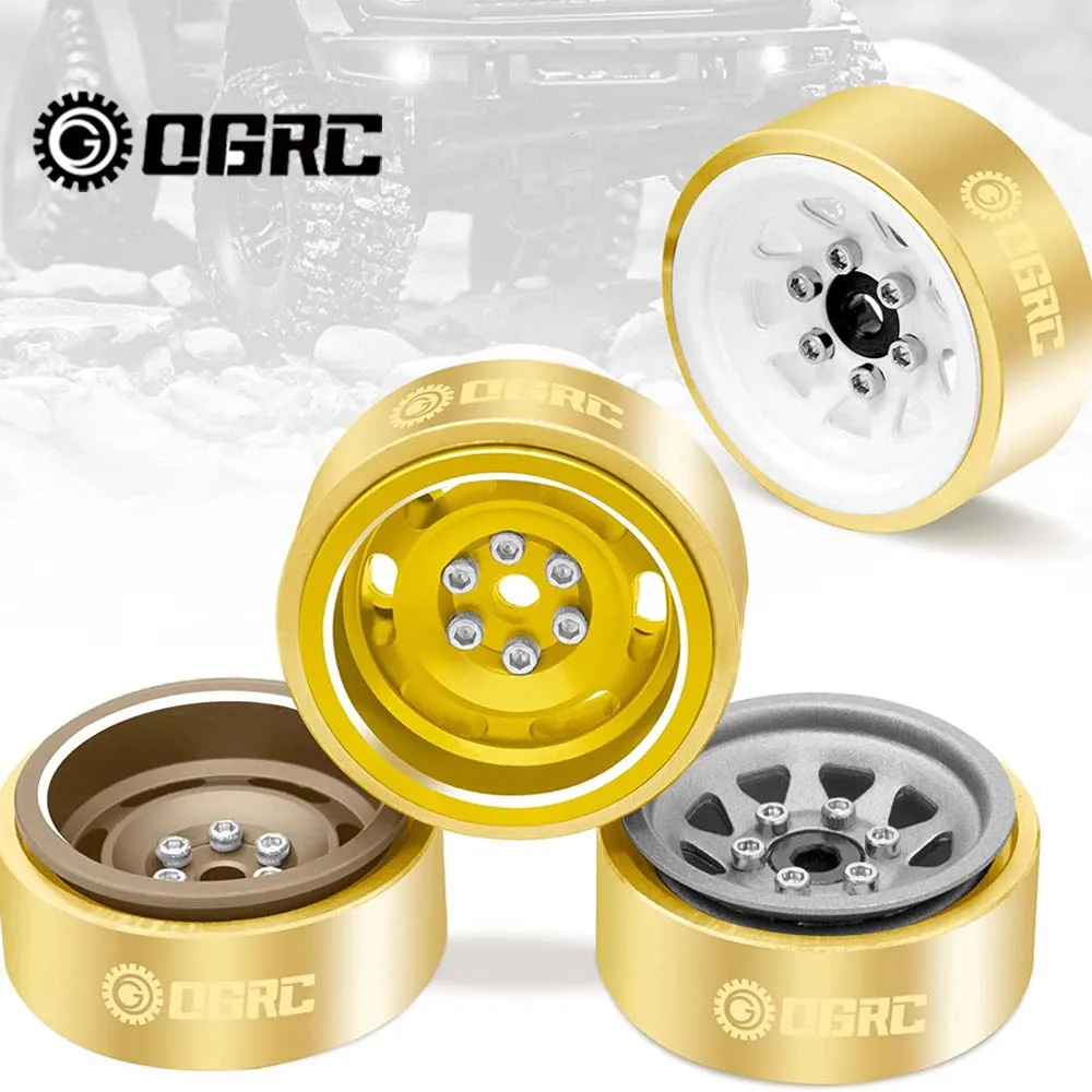 

OGRC 1.0'' Brass Ring Internal Beadlock Ring 92g Wheel Weighted Clamp Ring for TRX4M SCX24 1/18 1/24 RC Crawler Upgrade Parts