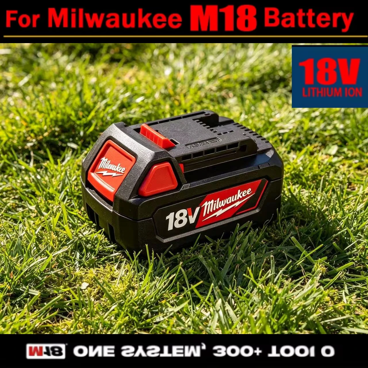 

Milwaukee M18 HD12.0 18V 12.0Ah REDLITHIUM High Output Battery Replacement 48-11-1812 For M18 Cordless Impact Driver Drill Tools
