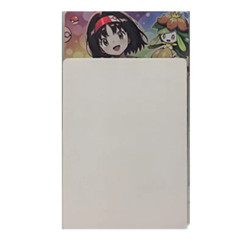 9Pcs/set Anime Characters Pokémon Heroines Homemade Double-sided Cards ACG Competitive Games Toys Gift Collection Cards DIY