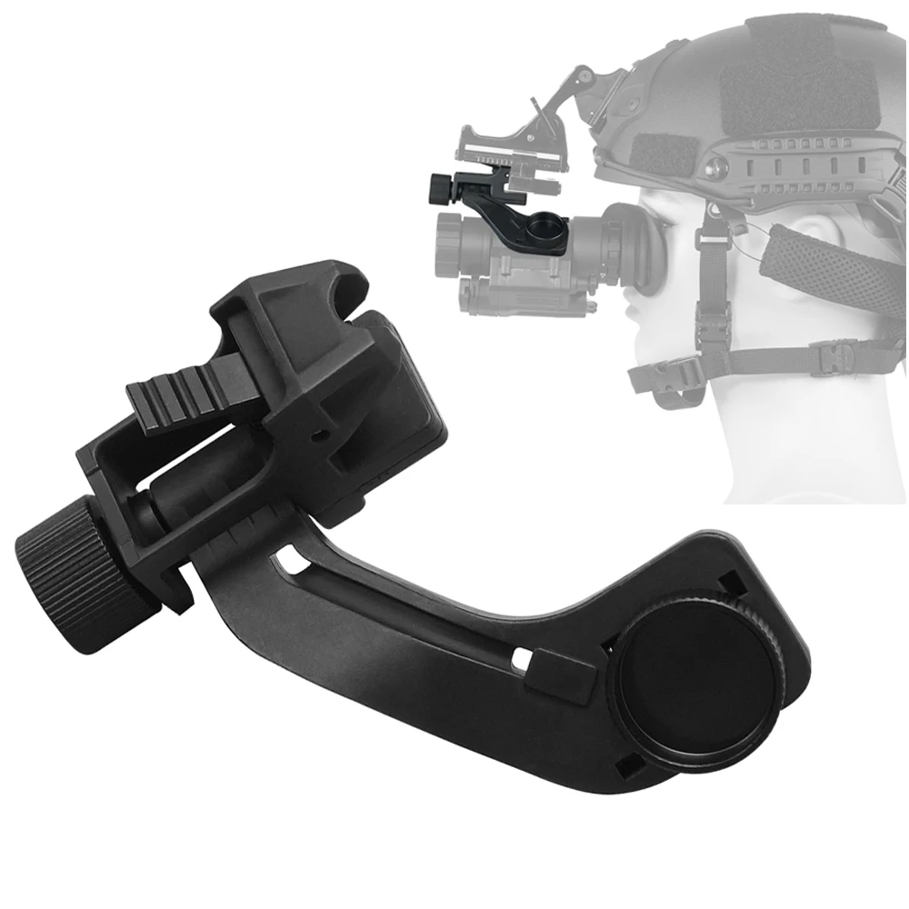 BOOIU Tactical Helmet J Arm Mount Adapter PVS14 Aluminum Alloy J Arm FAST Mich Helmet Night Vision Adapter Helmet Accessories