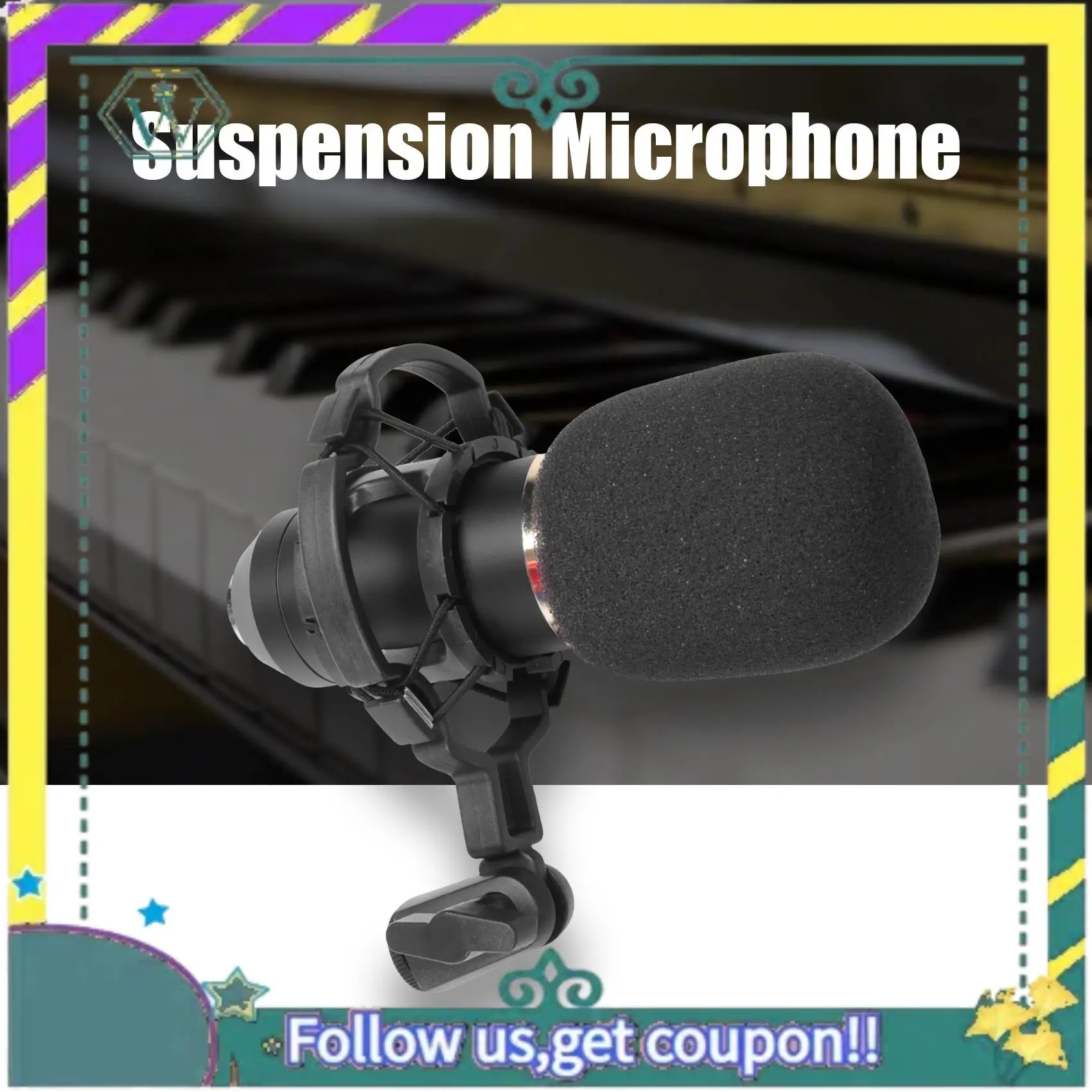 

NEW Bm800 Professional Suspension Microphone Kit Studio Live Stream Broadcasting Recording Condenser Microphone Set