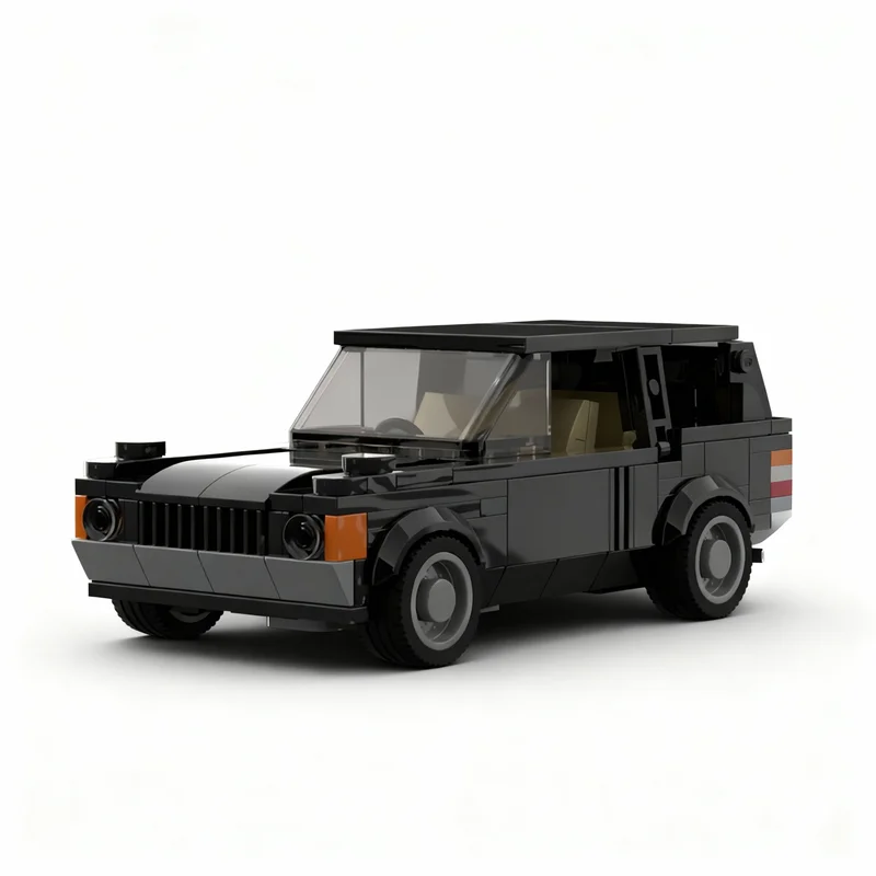 

340PCS MOC City Champions Super Car Land Rover Range Black Model Technology DIY Assembly Building Blocks Display Birthday Gift