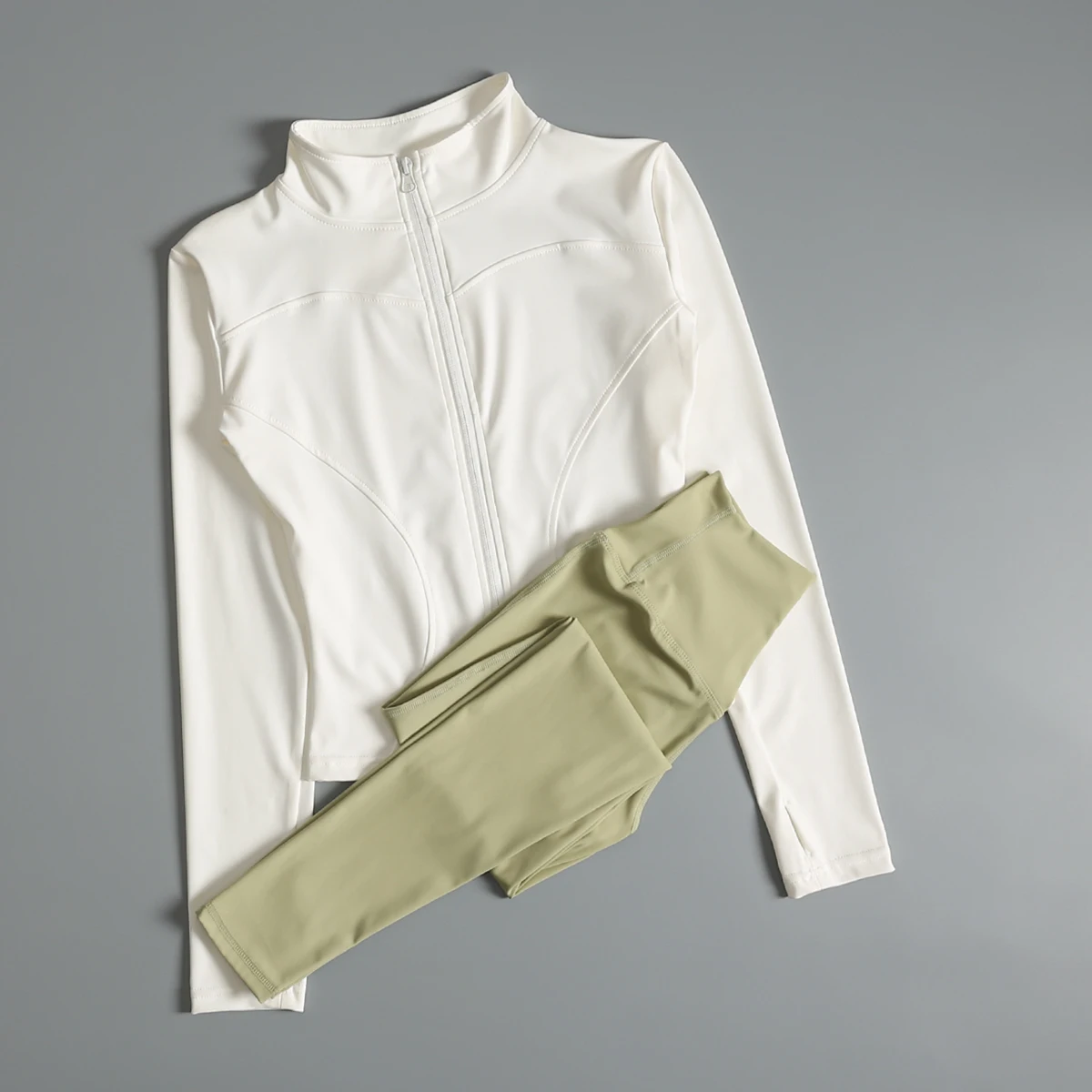 Traje de Yoga para mujer, tops deportivos ajustados para correr, chaqueta de entrenamiento de Pilates de manga larga de secado rápido para otoño e invierno