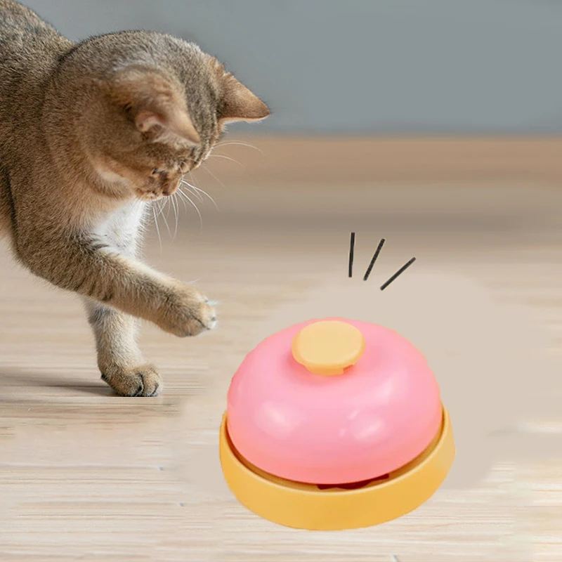 Dog Training Bell Pet Call Bell Press Button Bell for Puppy and Cat Interactive Communication Training Toy Clear Sound