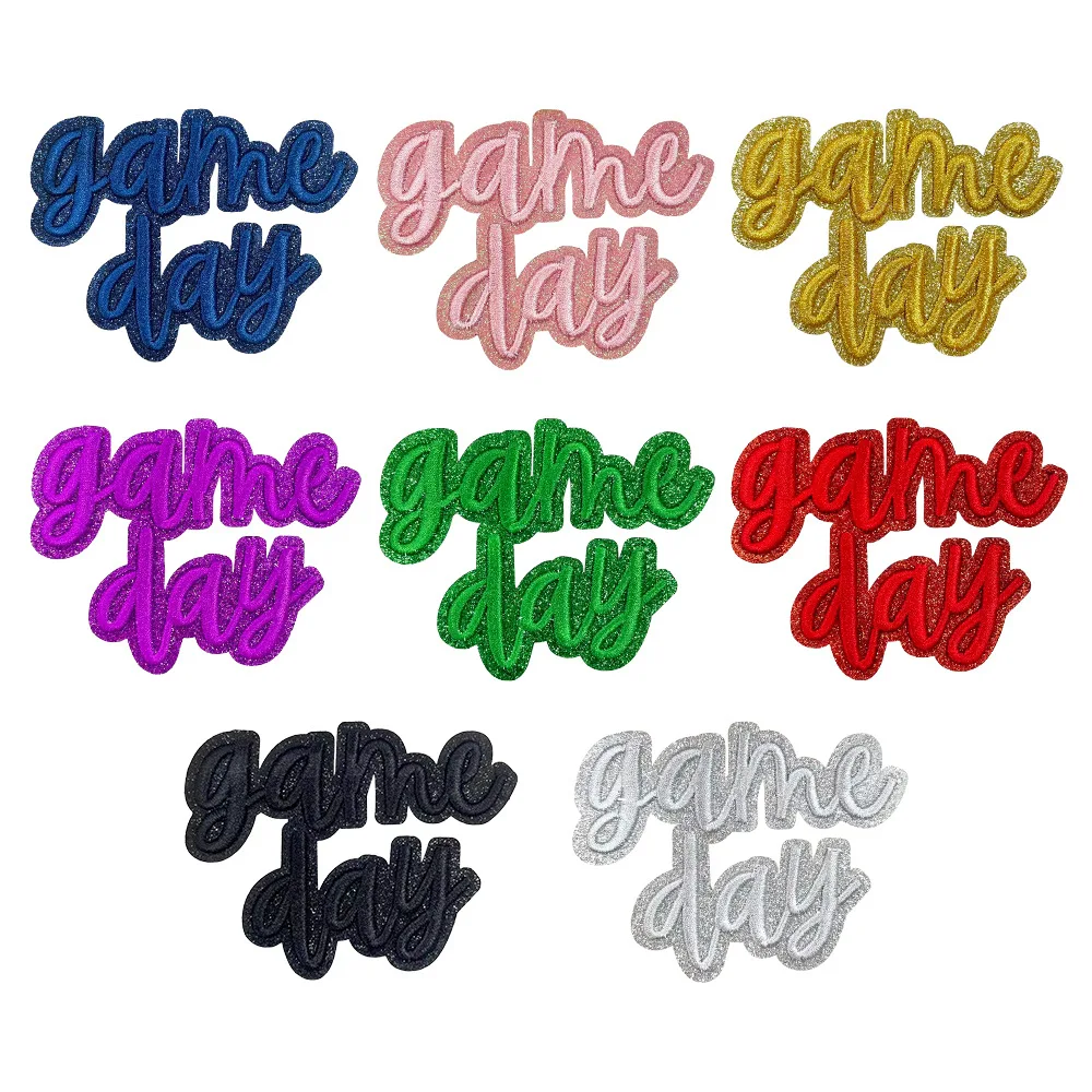 

Game Day Emblem Clothing Accessories Badge Sticker Embroidered Embroidery Sticker Iron-on Patches
