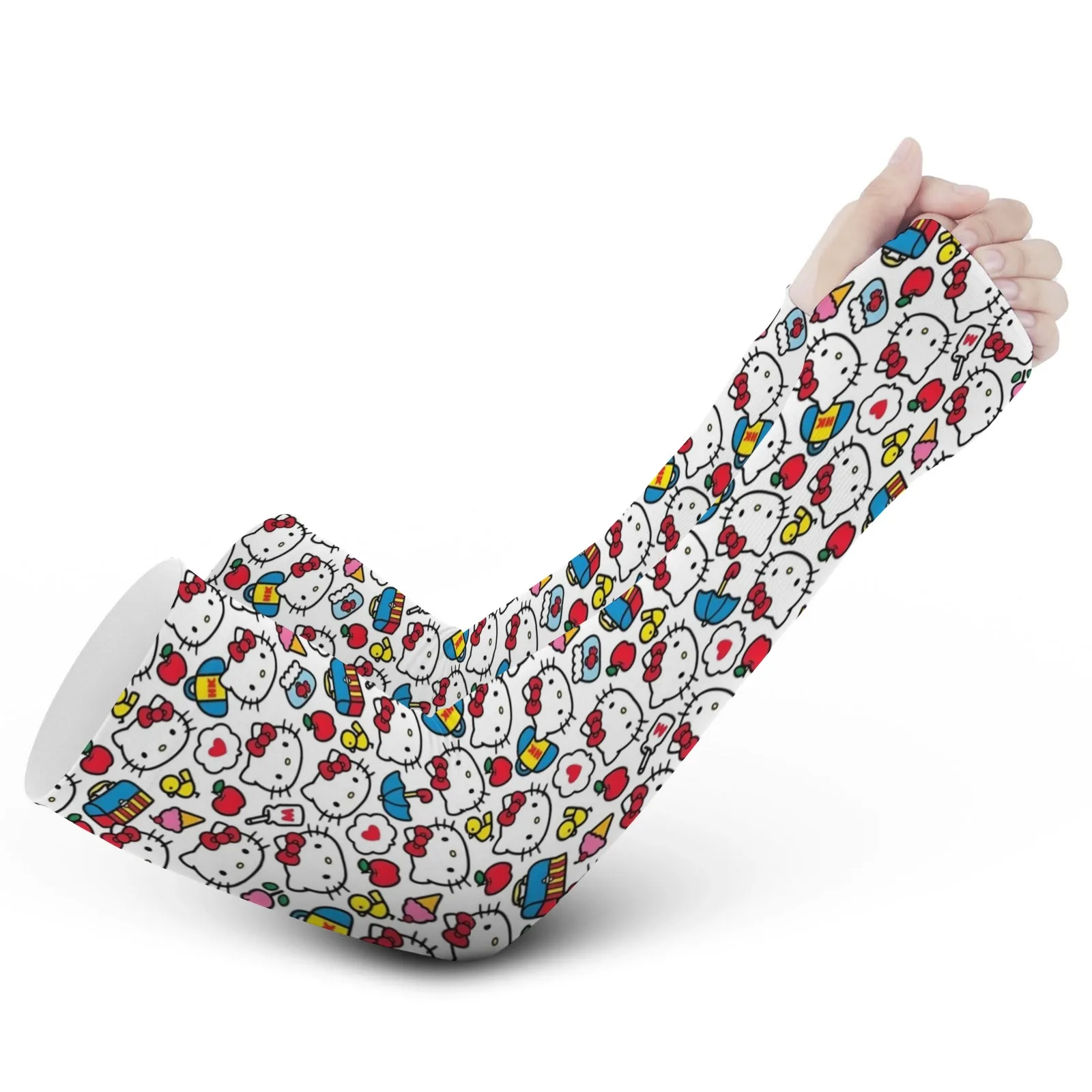 Настраиваемые рукава Hello Kitty Sanrio Ice Sleeves — яркие узоры, солнце — защитные, дышащие и быстросохнущие для очаровательных прогулок
