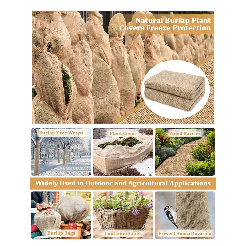 

A93E-Защита от роста, Защита деревьев и Защита овощей - Кашпо из мешковины для зимнего сада (2)