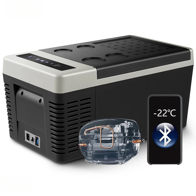 Premium 18L Portable Car Fridge Freezer Compressor Cooler Box 12V 24V SUV Camping Parts