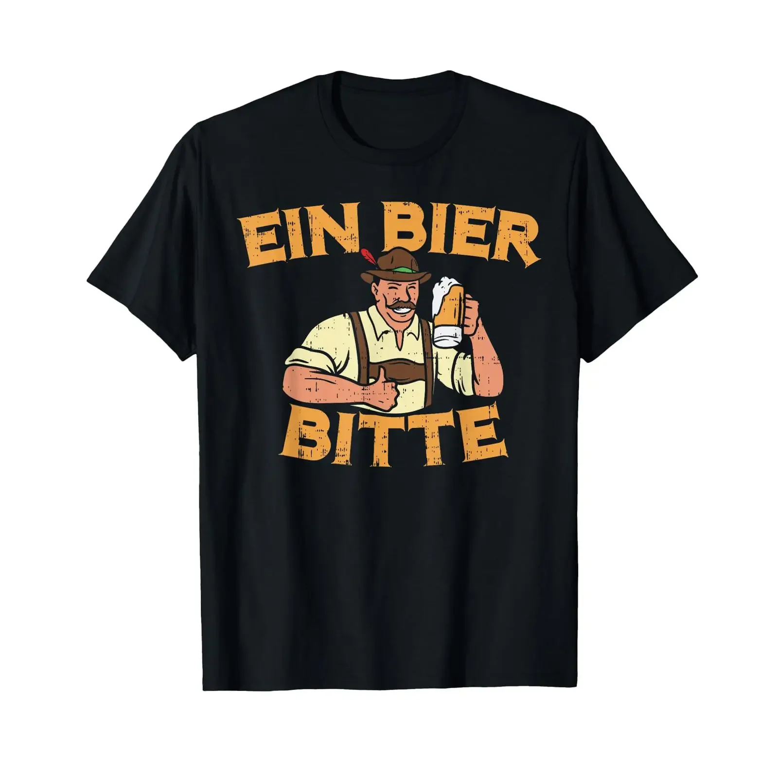 Ein Bier Bitte T Shirt German Oktoberfest Beer Mug Drinking vintage Washed Soft designer clothes Slightly graphic fashion
