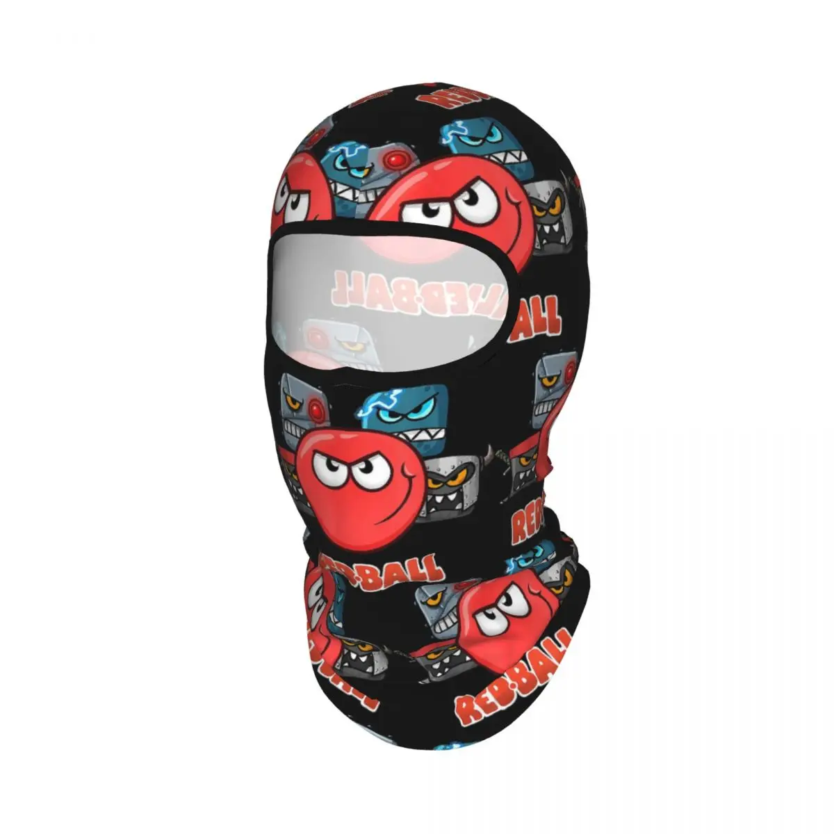 Red Ball 4 - The Crew Breathable Thin Balaclava Full Face Mask Sun Protection Neck Gaiter For Motorcycle Cycling